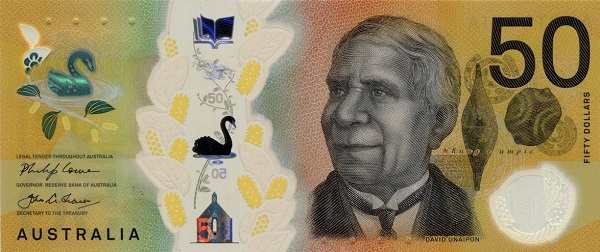 Австралия: 50 долларов (2018-2020 г.) (аверс)