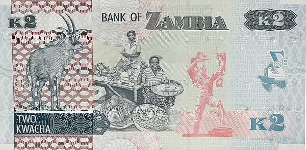 Замбия: 2 квачи 2018-2022 г. (реверс)