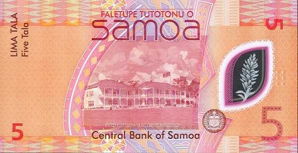 Самоа: 5 тала (2023 г.) (реверс)