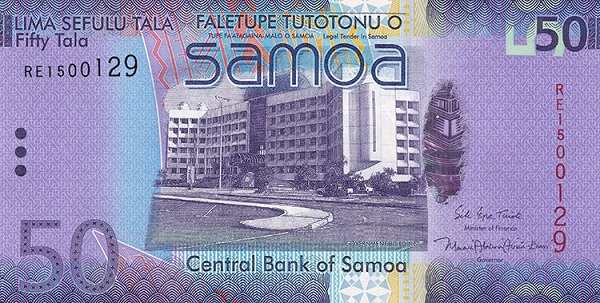 Самоа: 50 тала (2014-2017 г.) (аверс)
