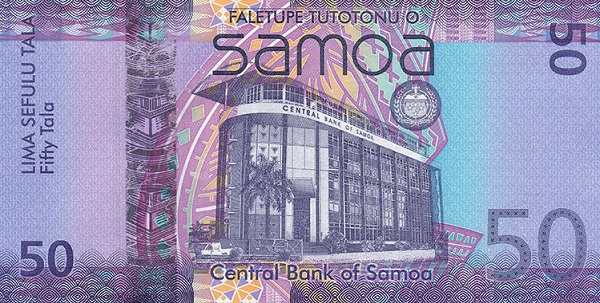 Самоа: 50 тала (2014-2017 г.) (реверс)